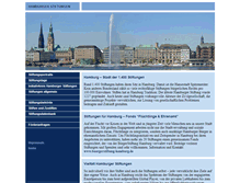 Tablet Screenshot of hamburger-stiftungen.de
